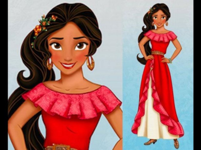 Elena de Avalor, primeira princesa latina da Disney, usa vestido