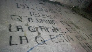 A un día de la visita del papa a Chile, incendiaron otra iglesia al oeste de Santiago