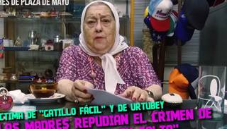 Bonafini repudió el crimen de Nahuel Salvatierra
