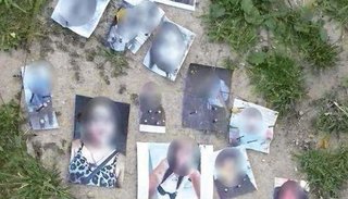 Encontró su foto y la de 3 compañeros entre las utilizadas para un ritual en un cementerio