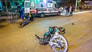 El 73% de los pacientes por accidentes andaba en moto
