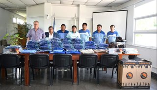 Entrega de indumentaria