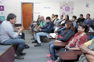 Reunión con vecinalistas por los desagües
