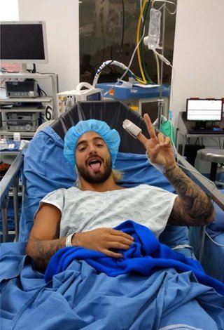 Maluma está hospitalizado