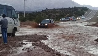 Las lluvias hicieron crecer los arroyos