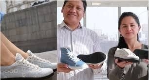Zapatos hechos con llantas recicladas son la última creación de jóvenes  emprendedores