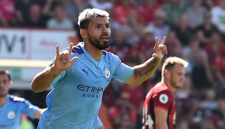 El Kun Agüero, todo un “gigante” en Inglaterra