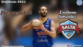 Emiliano González,nuevo refuerzo de Salta Basket