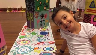 Pequeños artistas y curadores montaron su primera muestra