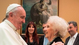 Estela de Carlotto visitó al Papa y dijo que está “preocupado por Argentina”