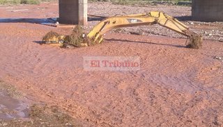 Fuerte crecida del río Yacoraite