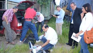 Realizaron la inspección de automóviles secuestrados