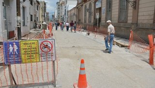 Por avances en la obra de calle España, el martes habrá cambios en la circulación vehicular