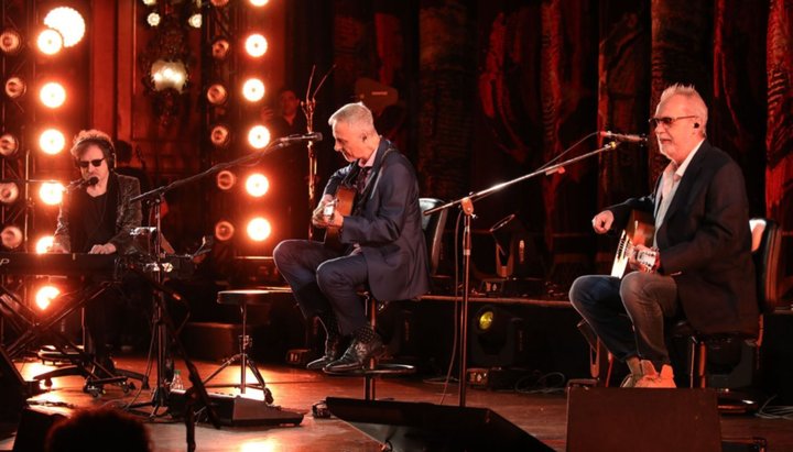 El reencuentro de Serú Girán: Charly García, Pedro Aznar y David Lebón, en el teatro Colón