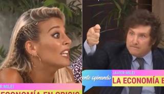A los gritos: Sol Pérez abandonó un programa luego de discutir de economía con Javier Milei