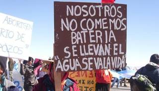 Pueblos originarios retomaron el corte de ruta en contra de la explotación minera en Jujuy