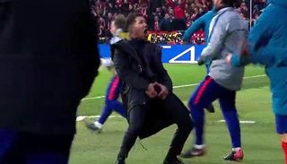Champions League: festejo desenfrenado de Simeone y un gesto de Ronaldo a los hinchas