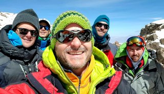 Hicieron cima en el volcán Tres Cruces