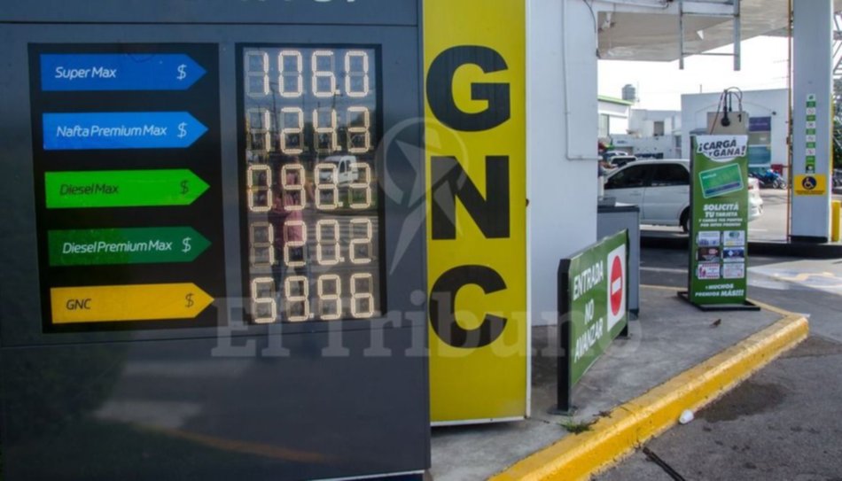 En Salta, el litro de nafta súper cuesta 7 pesos más que en Buenos Aires