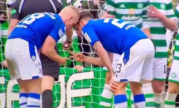 They decided with a “rock, paper or scissors” who kicks a free kick