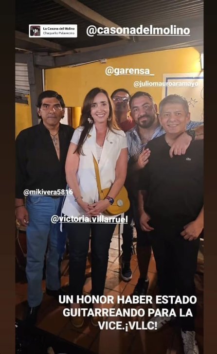 Villarruel en Salta: la vicepresidenta fue vista en una reconocida peña capitalina- Villarruel en Salta: la vicepresidenta fue vista en una reconocida peña capitalina