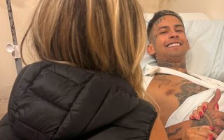 Operaron a L-Gante y Wanda lo acompañó