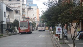 Carril exclusivo de colectivo en Patricias Argentinas