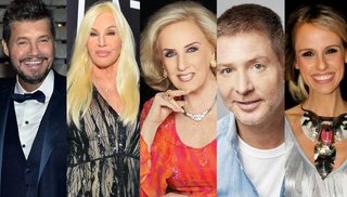 El presidente cenó con los más famosos de la "tele"