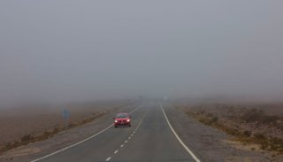 Por la intensa llovizna, recomiendan transitar con precaución por la ruta que lleva a Cachi