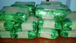 Policía transportaba 150 kilos de hoja de coca