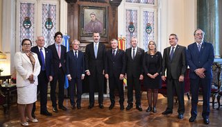 El Rey de España fue recibido en el Congreso por legisladores argentinos
