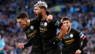 Manchester City, con gol de Agüero, se coronó tricampeón