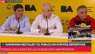 En Capital Federal prohíben recitalesy los espectáculos deportivos serán sin público