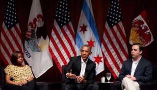 Primera aparición pública de Barack Obama