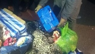 Bagayeros con más de 120 kilos de droga
