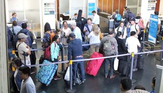 Importante tráfico de pasajeros en el Aeropuerto