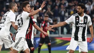 Con un gol de Dybala, Juventus venció a Milan