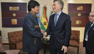 Macri recibirá mañana a Evo Morales en Casa Rosada