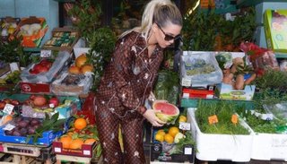Wanda Nara fue a la verdulería con un pijama de...¡126 mil pesos!