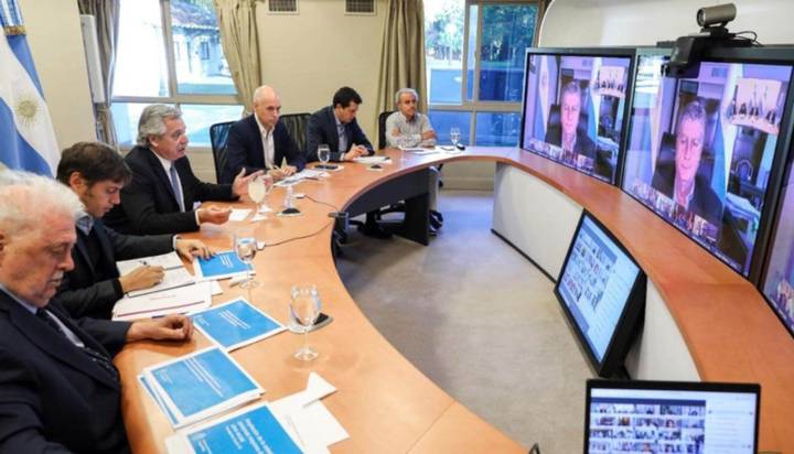 Fernandez video con gobernadores