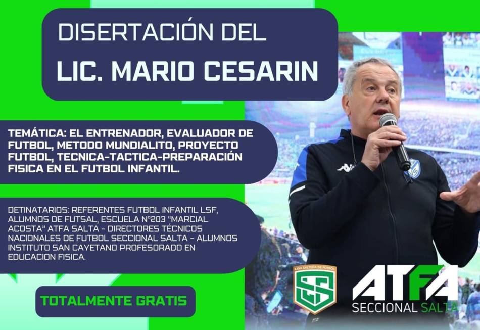 El fútbol afianza conocimiento con la charla de Mario Cesarín