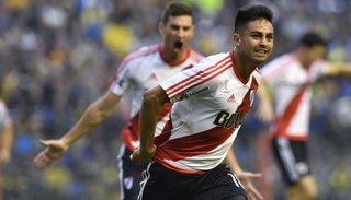 Pity Martínez: "Fue un momento soñado haber marcado en La Bombonera"