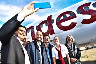 La empresa aérea Andes inauguró sus vuelos a Termas de Río Hondo