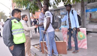 Operativo en el centro de la ciudad por los ambulantes