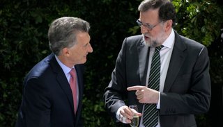 Macri recibió respaldo de Mariano Rajoy