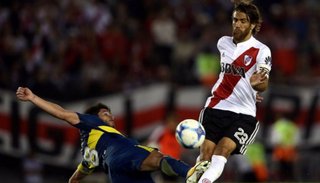 Ponzio: "Sería lindo cruzarnos con Boca en la Libertadores"