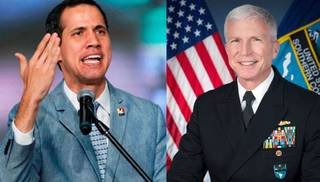 Guaidó sigue alentando la intervención militar en Venezuela y busca apoyo del Comando Sur de EEUU
