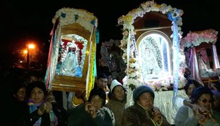 Encuentro de la Mamita del Cerro y la Virgen Morenita