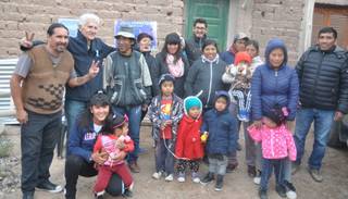 Recorrida de candidato del Frente Justicialista
