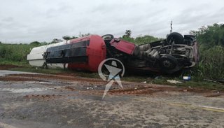 El tránsito sobre la ruta 34 está cortado, por el vuelco de un camión cisterna